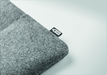 Logo trade business gifts image of: RPET felt zipped laptop bag