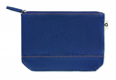 Logo trade promotional items picture of: Recycled denim cosmetic pouch