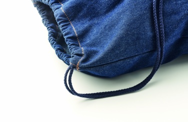Logo trade promotional items picture of: Recycled denim drawstring bag