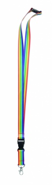 Logotrade promotional giveaways photo of: Rainbow RPET lanyard