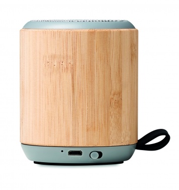 Logo trade promotional gifts image of: 5.3 wireless bamboo speaker