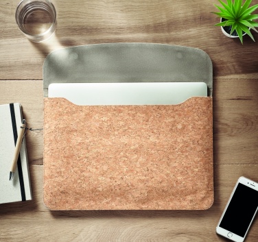 Logo trade advertising product photo of: Cork laptop bag magnetic flap
