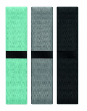 Logo trade advertising products image of: Set of 3 fitness bands in pouch