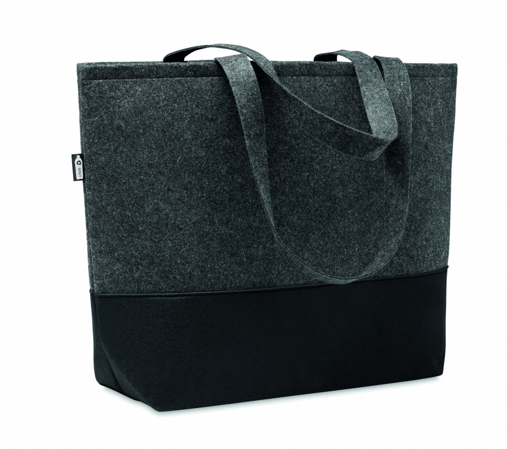 Logotrade business gifts photo of: RPET felt shopping bag