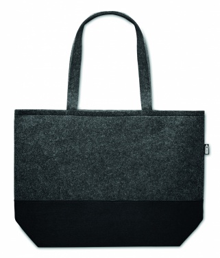 Logo trade promotional merchandise picture of: RPET felt shopping bag
