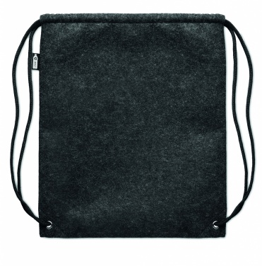 Logo trade promotional items image of: RPET felt drawstring bag