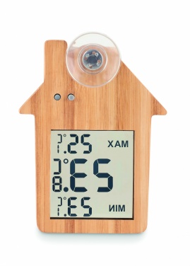 Logotrade promotional product picture of: Bamboo weather station HISA
