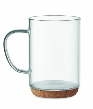 Logotrade promotional merchandise picture of: Glass mug 400ml with cork base