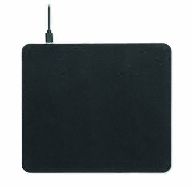 Logo trade corporate gift photo of: Cork mouse mat charger 15W