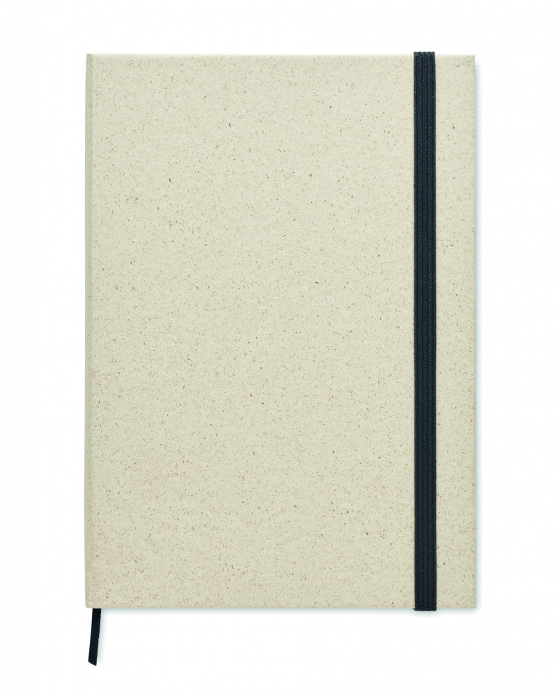 Logo trade promotional merchandise picture of: A5 grass notebook 80 lined