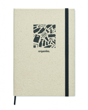 Logo trade promotional product photo of: A5 grass notebook 80 lined