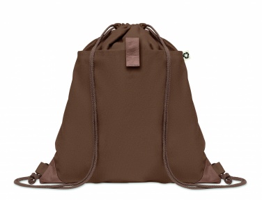 Logo trade corporate gift photo of: Recycled cotton drawstring bag