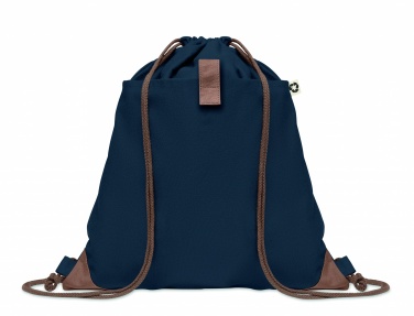 Logo trade promotional gift photo of: Recycled cotton drawstring bag