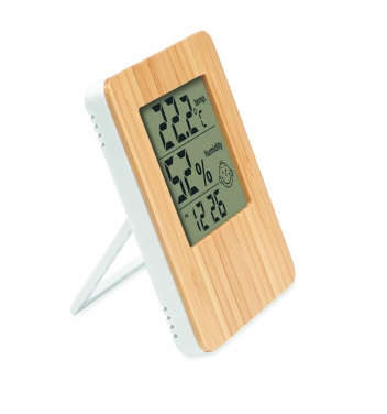 Logotrade business gift image of: Bamboo weather station