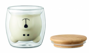 Logo trade promotional giveaways image of: Double wall borosilicate mug