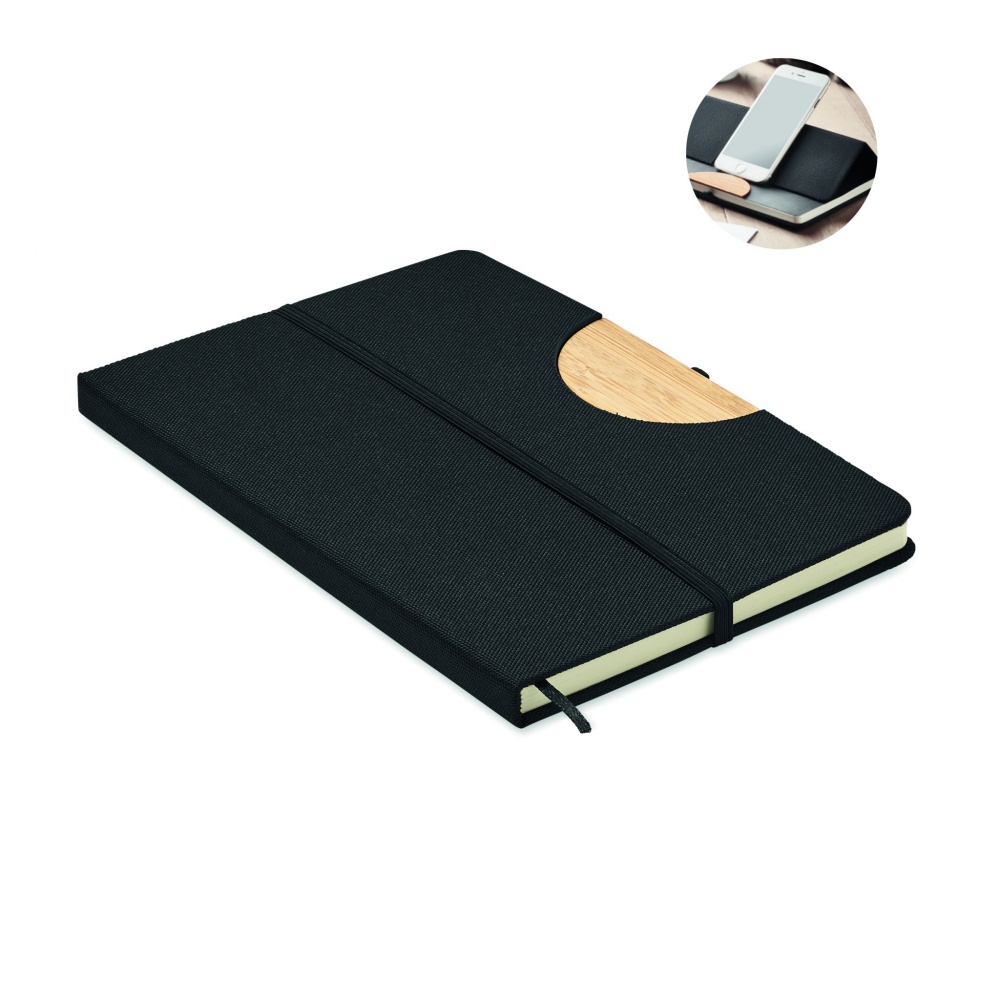 Logo trade promotional products picture of: A5 RPET notebook 80 lined