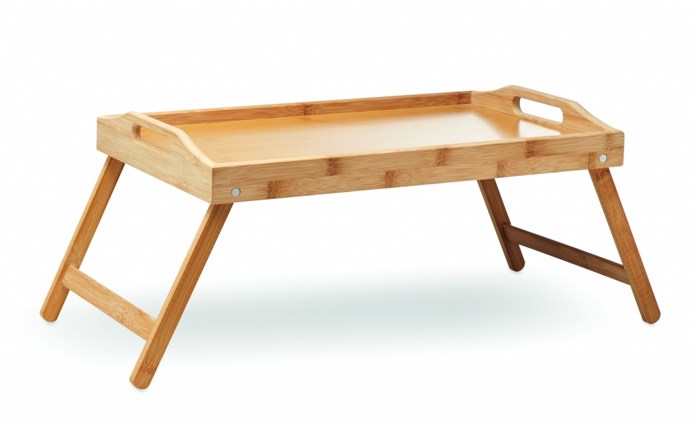 Logo trade promotional giveaways image of: Foldable bamboo tray