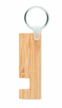 Logotrade corporate gift image of: Bamboo stand and key ring Savonlinna