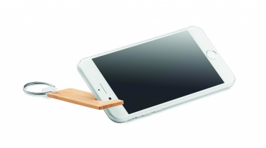 Logo trade promotional merchandise image of: Bamboo stand and key ring Savonlinna