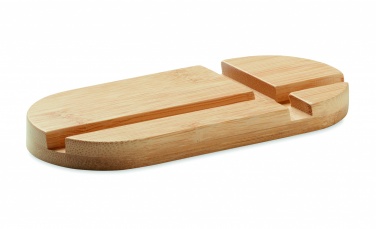 Logotrade promotional items photo of: Bamboo tablet/smartphone stand