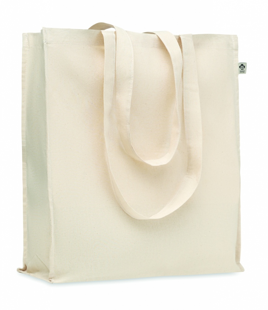 Logo trade promotional giveaways image of: Organic cotton shopping bag