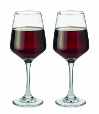 Logo trade promotional item photo of: Set of 2 wine glasses