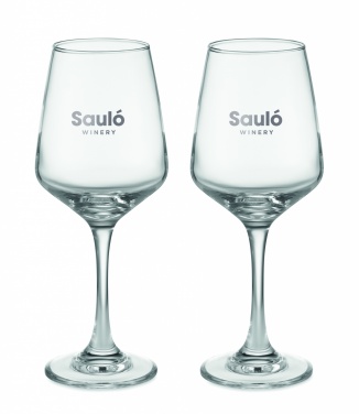 Logotrade promotional giveaway picture of: Set of 2 wine glasses