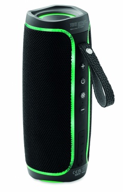 Logo trade promotional giveaways picture of: 2x5 LED Wireless speaker IPX4