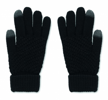 Logo trade advertising products image of: Rpet tactile gloves