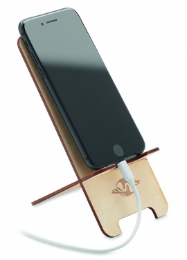 Logotrade promotional giveaway image of: Birch Wood phone stand