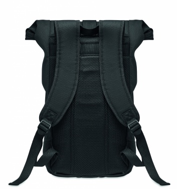 Logotrade promotional giveaway image of: Rolltop washed canvas backpack