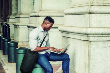 Logo trade corporate gift photo of: Canvas shopping bag 270 gr/m²