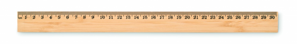 Logo trade promotional items image of: Ruler in bamboo 30 cm