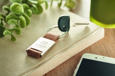 Logo trade promotional products image of: Key ring with cork webbing Kerava