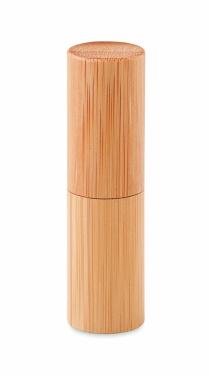 Logotrade promotional gift picture of: Lip balm in bamboo tube box