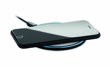 Logotrade promotional gift picture of: Glass wireless 10W charger