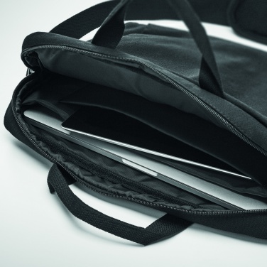 Logo trade promotional giveaways image of: Laptop bag in washed canvas