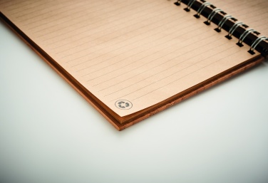 Logo trade promotional giveaway photo of: A5 ring bound Bamboo notebook