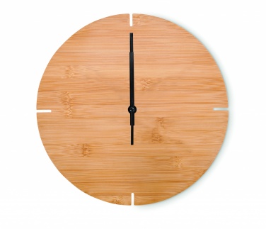 Logotrade promotional gift image of: Round shape bamboo wall clock