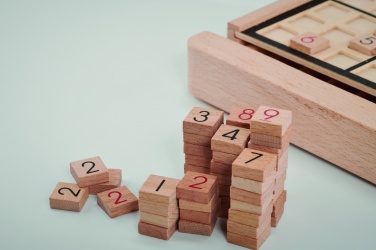 Logo trade promotional giveaway photo of: Wooden sudoku board game
