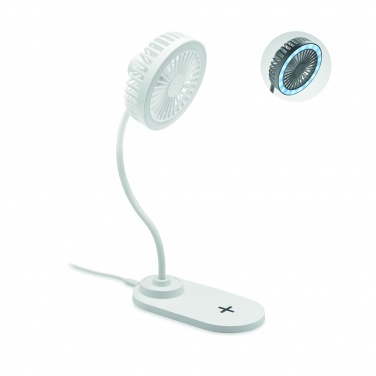 Logotrade promotional items photo of: Desktop charger fan with light