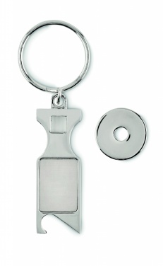 Logotrade promotional giveaways photo of: Euro Token key ring Porvoo