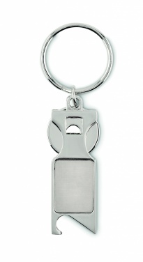 Logotrade promotional gift picture of: Euro Token key ring Porvoo
