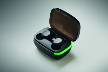 Logo trade corporate gifts picture of: TWS earbuds with charging case