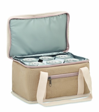 Logotrade promotional giveaways photo of: 6 can cool bag canvas 320gr/m²