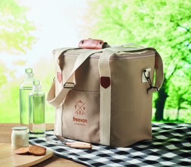 Logotrade promotional item image of: Large cooler bag canvas 450gr/m