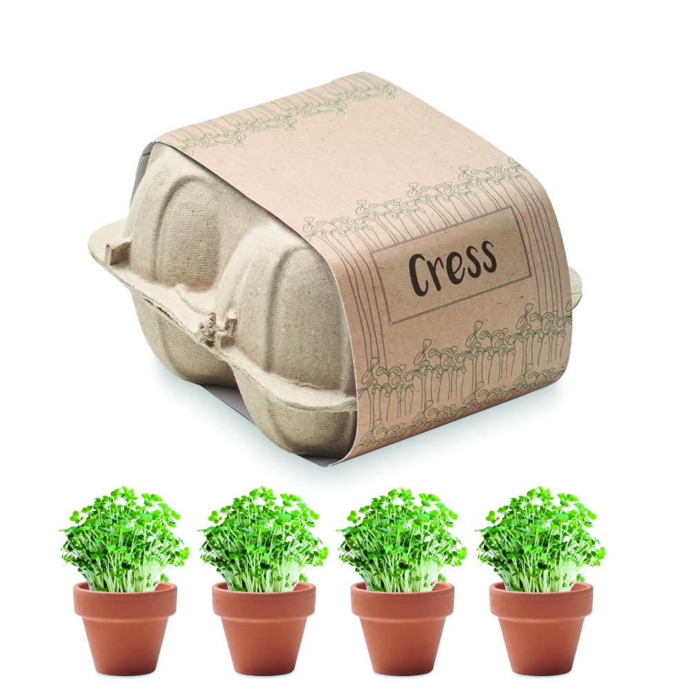Logotrade promotional giveaway image of: Egg carton growing kit