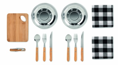 Logotrade promotional product picture of: Picnic 2 person set in pouch