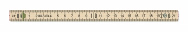 Logo trade corporate gifts image of: Carpenter ruler in wood 2m