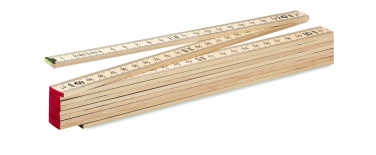 Logotrade promotional merchandise photo of: Carpenter ruler in wood 2m